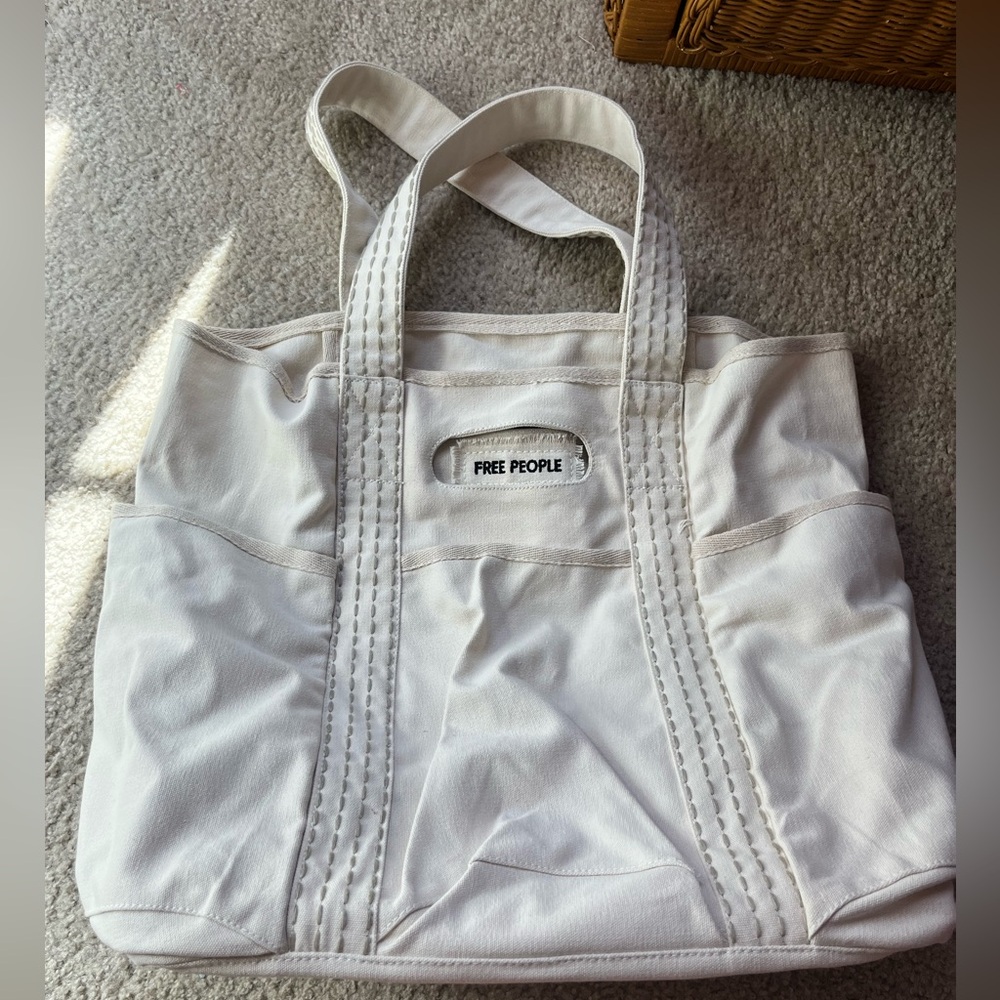 Free People Canvas Tote 🤍